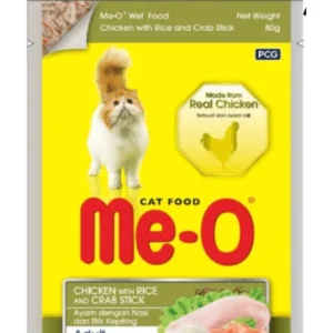 Me O Chicken with Rice & Crab Stick Adult Cat Wet Food