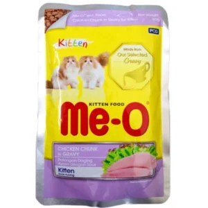 Me-O Kitten Wet Cat Food Chicken Chunk in Gravy