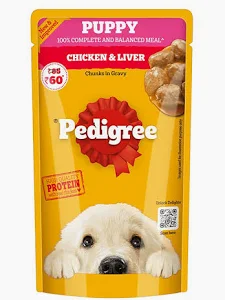 Pedigree Puppy Chicken & Liver - Chunks In Gravy